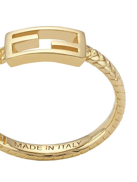 fendi thin baguette ring|Fendi ring size guide.